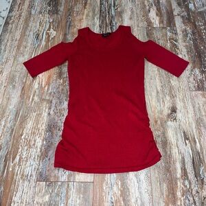 Women’s Deb Red Cold Shoulder Top Size XS